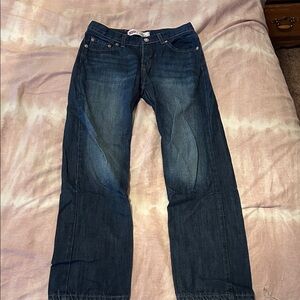 Levi's Dark Blue Straight Jeans for Men